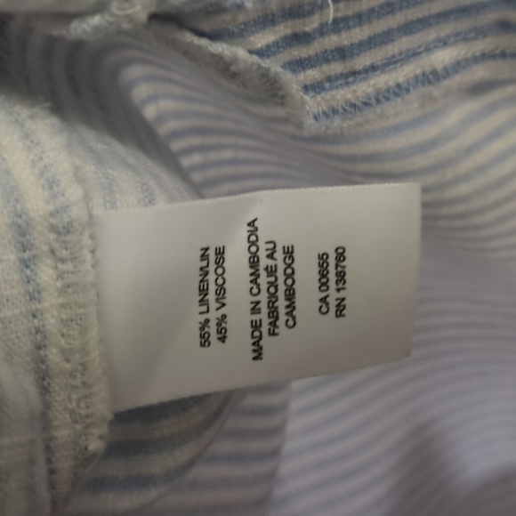 Blue & white striped blouse from RW & Co. - Picture 5 of 5